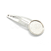 Alloy Snap Hair Clip with Blank Round Trays PW-WG38295-11-1