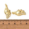 Brass Micro Pave Cubic Zirconia Pendants KK-A271-02B-G-3