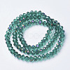 Electroplate Transparent Glass Beads Strands EGLA-A034-T4mm-F07-2