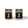 Rack Plating Brass Enamel Beads KK-B060-04G-01Z-2