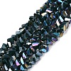 Electroplate Opaque Glass Beads Strands LS-EGLA-Q139-01A-C17-1