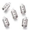 Tarnish Resistant 304 Stainless Steel Folding Crimp Ends STAS-L262-04A-P-1