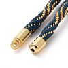 Nylon Cord Silder Bracelets MAK-C003-03G-22-3