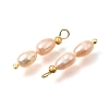 Natural Freshwater Pearl Beaded Pendants PA-CBAF2FA-02G-01-2