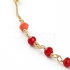 Faceted Glass Beaded Necklaces NJEW-JN03278-02-2