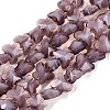 Opaque Glass Beads Strands GLAA-N073-01I-1