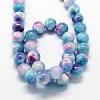 Natural Dyed Persian Jade Gemstone Bead Strands G-R271-8mm-XP19-3