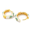 Rack Plating Brass Hoop Earrings EJEW-C102-43G-01-2