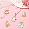 20Pcs 5 Styles Alloy Enamel Pendants ENAM-CJ0005-02-6