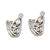 Brass Micro Pave Cubic Zirconia Pendants ZIRC-P113-02P-1-1