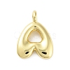 Rack Plating Brass Balloon Letter Pendants KK-C050-01G-A-1