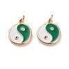 Brass Micro Pave Clear Cubic Zirconia Pendants KK-C100-16G-06-1