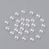 5MM Creamy White Dome Half Round Acrylic Imitated Pearl Cabochons Fit Phone Decoration X-OACR-H001-4-1