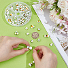 72Pcs 6 Styles Floral Printed Porcelain Beads PORC-PH0001-44-3