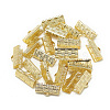 Brass Ribbon Crimp Ends KK-T032-150G-2