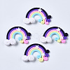 Handmade Polymer Clay Cabochons PORC-TD001-39B-1
