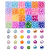 480Pcs 24 Style Acrylic Beads MACR-YW0002-14-1