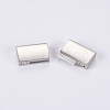 Tarnish Resistant 304 Stainless Steel Magnetic Clasps with Glue-in Ends X-STAS-G163-60P-3