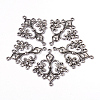 Antique Silver Tibetan Style Rhombus Chandelier Component Links for Dangle Earring Making X-EA9734Y-NF-1