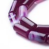 Natural Dyed Agate Beads Strands G-G775-A-14-3