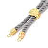 Twisted Nylon Cord Silder Bracelets DIY-B066-03G-19-2