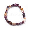 Natural Mixed Gemstone Bead Stretch Bracelets BJEW-K213-M01-3