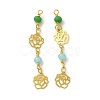 Glass Beaded Pendants KK-P242-18G-02-1