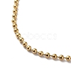 Ion Plating(IP) 304 Stainless Steel Ball Chain Necklace NJEW-D045-03G-2