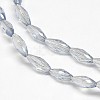 Electroplate Crystal Glass Rice Beads Strands EGLA-F042-A09-1