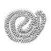 Electroplated Synthetic Non-magnetic Hematite Beads Strands G-T139-65I-2