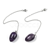 Natural Amethyst Dowsing Pendulums G-B139-04P-04-1