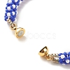Glass Seed Crochet Beaded Bracelet BJEW-JB08083-05-6