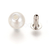 ABS Plastic Imitation Pearl Rivet Studs KY-L076-A-01-4