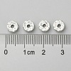 Brass Grade A Crystal Rhinestone Spacer Beads RB-A006-6MM-S-5