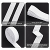 Gorgecraft 10 Yards Non-slip Transparent Silicone Polyester Elastic Band SRIB-GF0001-26B-01-4