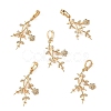 SHEGRACE Brass Micro Pave Cubic Zirconia Peg Bails XGRQ5S715-848-G-1