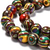 Synthetic Malachite Beads Strands G-I199-32-6mm-G-2