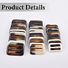 20Pcs Resin Tri-Glide Adjuster Buckles FIND-GF0008-12B-5