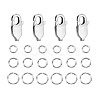 4Pcs 925 Sterling Silver Lobster Claw Clasps STER-PH0003-65-6