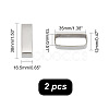 Stainless Steel Belt Loop Keepers FIND-WH0110-795-3