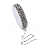 Tarnish Resistant 304 Stainless Steel Cable Chains CHS-K001-60-3