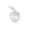 Brass Micro Pave Cubic Zirconia Pendants KK-H204-01S-05-1