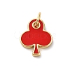 Brass Enamel Charms KK-Q098-25G-B01-1
