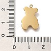 Ion Plating(IP) 304 Stainless Steel Enamel Pendants STAS-P371-074G-3