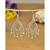 Tibetan Style Chandelier Earrings EJEW-JE00535-3