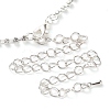 Alloy Rhinestone Necklaces & Stud Earring Sets for Women SJEW-U001-01P-01-6