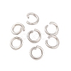Tarnish Resistant 304 Stainless Steel Open Jump Rings STAS-R049-6x1mm-1
