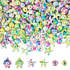214Pcs 6 Styles Synthetic Turquoise Dyed Beads Strands G-SC0003-67-1