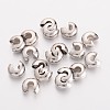 Brass Crimp Beads Covers X-EC266-2NF-1