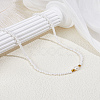 1Pc Rice Natural Pearl & Glass Seed Beaded Necklaces for Women NJEW-LP0007-01B-3